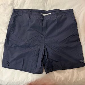 Vintage Navy L.L. Bean Leisure Shorts Swim Trunks Size XL